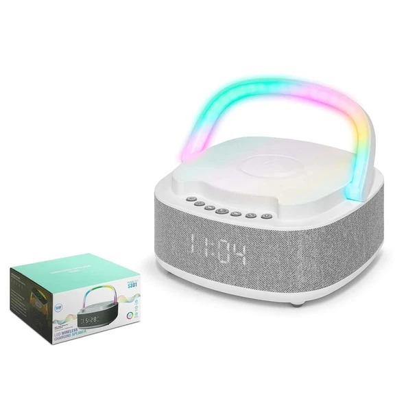 Hadron S301 Bluetooth Speaker Rgb Beyaz ürün görseli