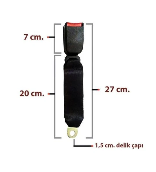 EMNİYET KEMER KOLU ARKA KUMAŞLI MEKANİZMA ÜNİVERSAL ürün görseli 1