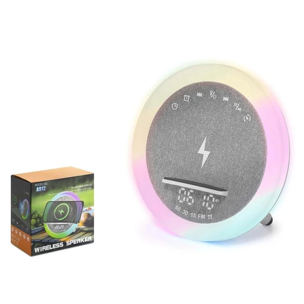 Hadron A912 Bluetooth Speaker Led Beyaz ürün görseli