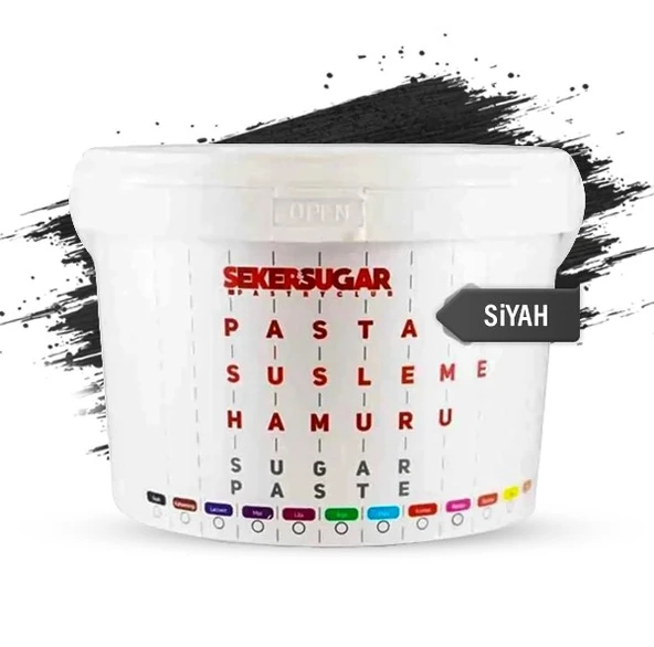ŞEKER & SUGAR ŞEKER HAMURU 2,5 KG SİYAH ürün görseli
