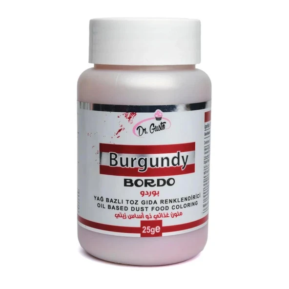 YAĞ BAZLI TOZ BOYA DR.GUSTO 25 GR BORDO ürün görseli