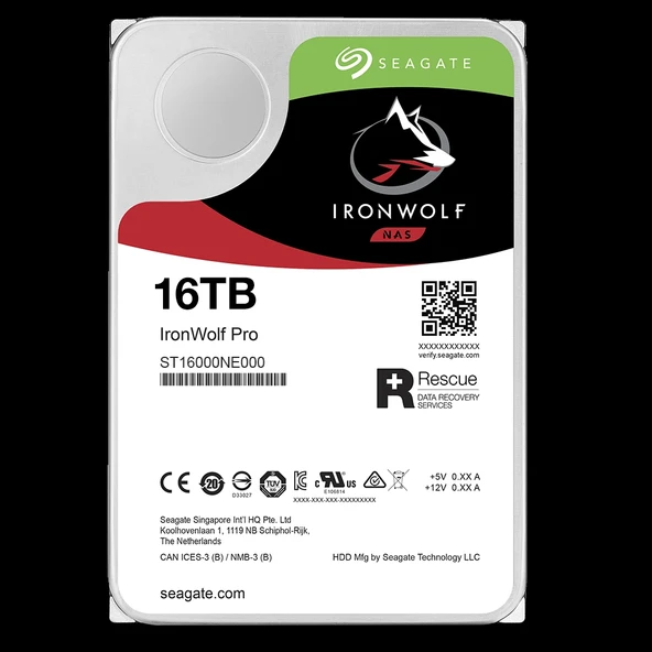 16tb Seagate Ironwolf 7200 256m  Nas St16000nt001 - Resim 4
