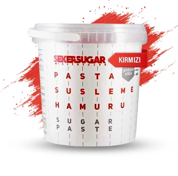 ŞEKER & SUGAR ŞEKER HAMURU 1 KG KIRMIZI ürün görseli