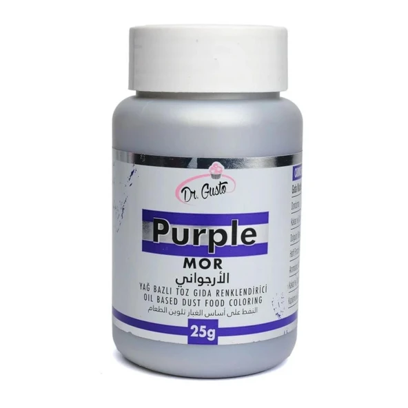 YAĞ BAZLI TOZ BOYA DR.GUSTO 25 GR MOR ürün görseli 1