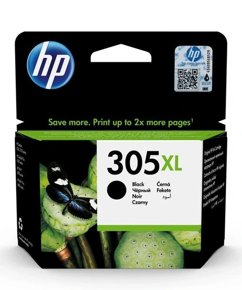 Hp 3ym62ae (305xl) Siyah Murekkep Kartusu - Resim 2