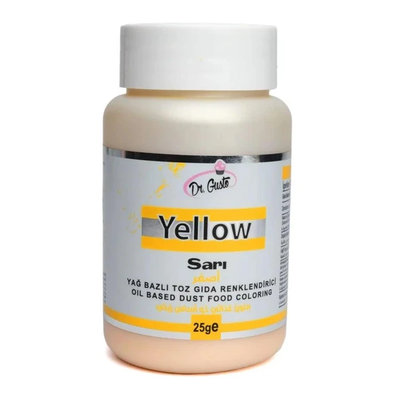 YAĞ BAZLI TOZ BOYA DR.GUSTO 25 GR SARI ürün görseli