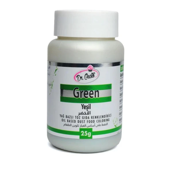 YAĞ BAZLI TOZ BOYA DR.GUSTO 25 GR YEŞİL ürün görseli