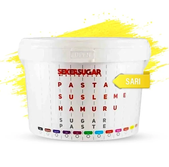 ŞEKER & SUGAR ŞEKER HAMURU 2,5 KG SARI ürün görseli