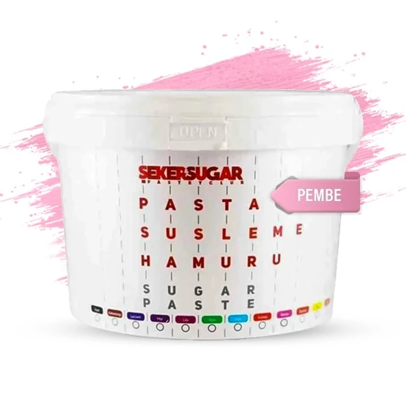 ŞEKER & SUGAR ŞEKER HAMURU 2,5 KG PEMBE ürün görseli