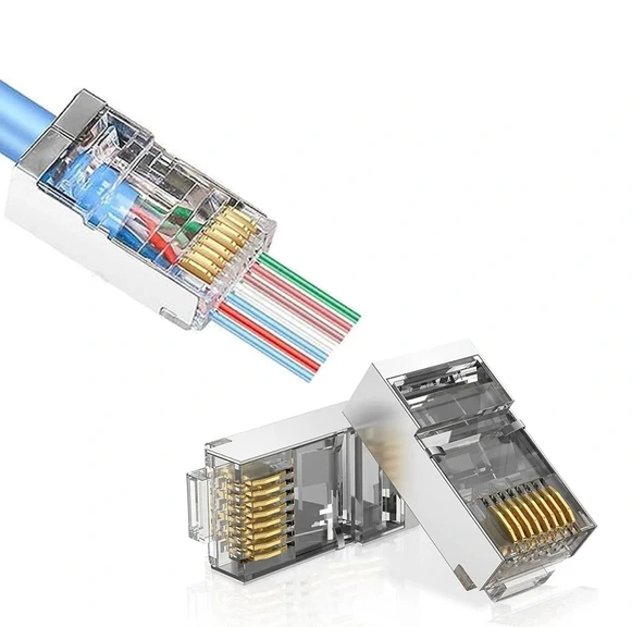 Qport Q-j601y Cat6 Ez-rj45 50'lik Metal Yeni Nesil - Resim 2