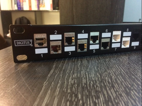 Digitus Dn-91412 24'lü 1u Siyah Boş Patch Panel - Resim 4