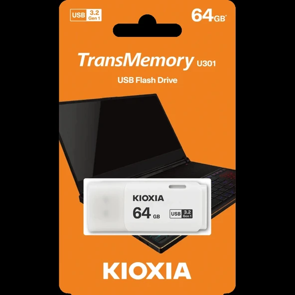 Kıoxıa U301w 64gb Usb 3.2 Gen1 Transmemory Flash Disk (beyaz) ürün görseli