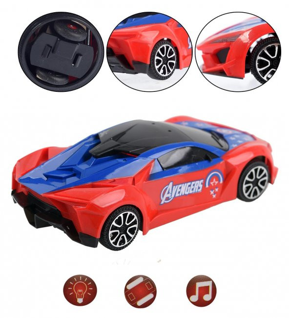 Işıklı, Sesli, 360 Dönen ve Kapısı Açılan Mega Hız Lamborghini Yarış Arabası - 2