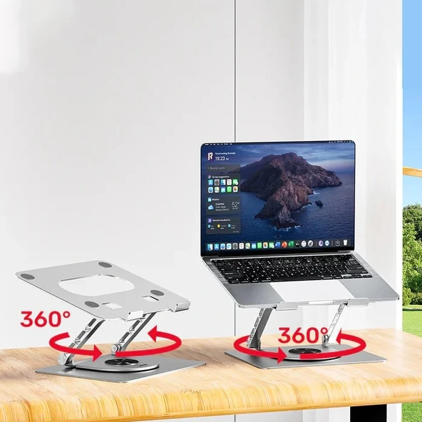 Unıtek 360d Metal 10-16” Notebook Stand (ot180sl) - Resim 4