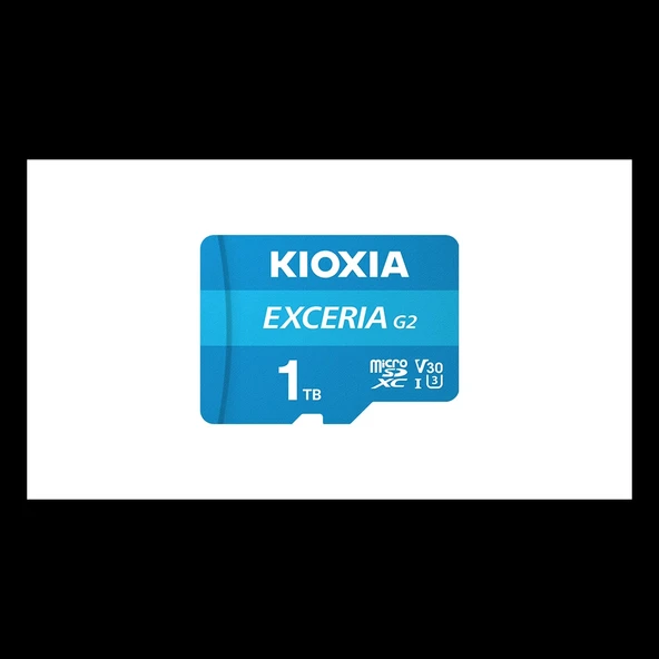 Kıoxıa 1tb Exceriag2, Lmex2l001tg2 U1 V30 4k,  Cl10, 100mb/s, Microsd Kart Bellek (sd Adaptörlü) ürün görseli