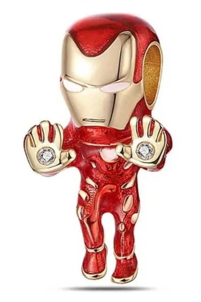Marvel The Avengers Iron Man Gümüş Kaplama Charm ürün görseli