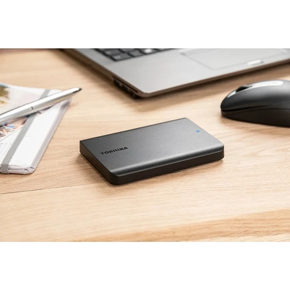 Toshıba Hdtb510ek3aa, Canvio Basic, 1tb, 2.5" Usb 3.2, Taşınabilir, Harici Hdd, (black) - Resim 4