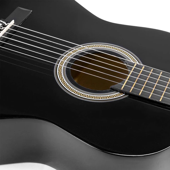 Fourtune Luca C-180BK Siyah Klasik Gitar Seti 4/4 Sap Ayarlı - Resim 4