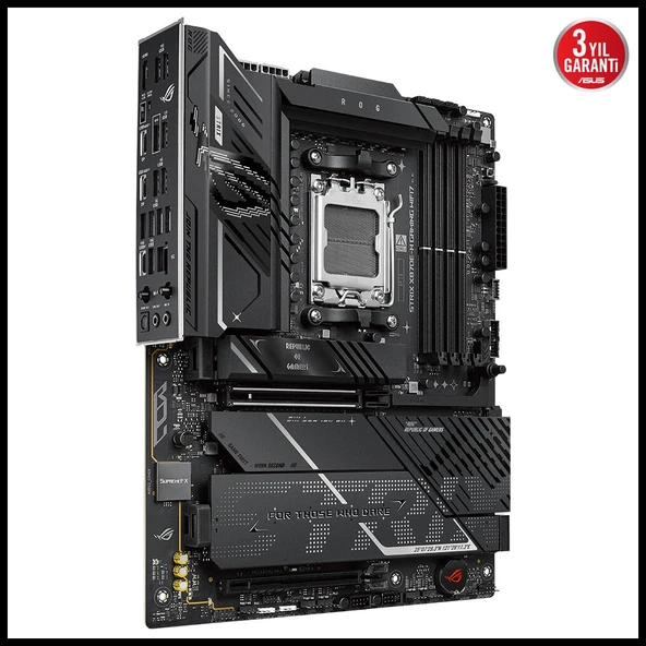 Asus Rog Strıx X870e-h Gamıng Wıfı7, 4xddr5, 4xm.2, Dp, Hdmı, Type-c, Pcıe 5.0, Wi-fi 7, Bluetooth V5.4, Am5 Soket Gamın - Resim 3