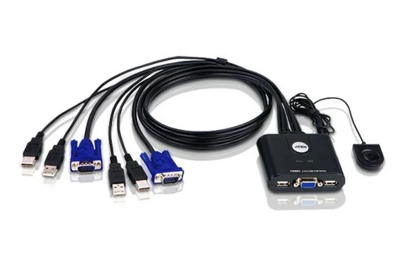 Aten-cs22u 2'li Otomatik Usb Kvm Switch Kablolarıy ürün görseli