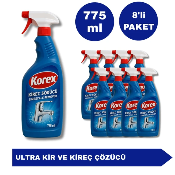 Kir ve Kireç Çözücü Püskürtmeli 775 ML (8'li Avantaj Paket) ürün görseli