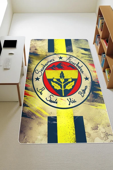 Parlak Kadife Kumaş Dijital Baskı Dot Kaymaz Tabanlı Çocuk ve Genç Odası Halısı H0811 RENKLİ 80 X 300 ürün görseli