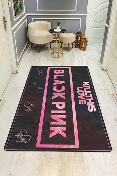 Parlak Kadife Kumaş Dijital Baskı Dot Kaymaz Tabanlı Çocuk ve Genç Odası Halısı H0917 RENKLİ 180 X 280 - Resim 2