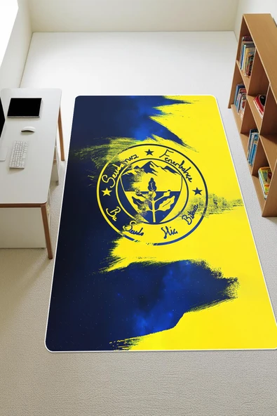 Parlak Kadife Kumaş Dijital Baskı Dot Kaymaz Tabanlı Çocuk ve Genç Odası Halısı H0926 RENKLİ 160 X 230 ürün görseli