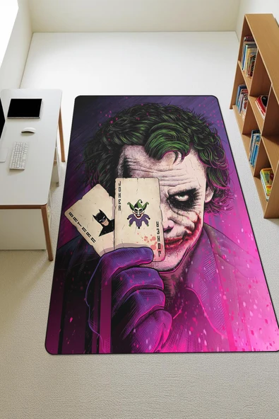 Parlak Kadife Kumaş Dijital Baskı Dot Kaymaz Tabanlı Çocuk ve Genç Odası Halısı H0525 RENKLİ 120 X 180 ürün görseli