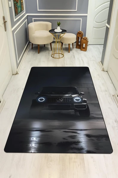 Parlak Kadife Kumaş Dijital Baskı Dot Kaymaz Tabanlı Çocuk ve Genç Odası Halısı H0673 RENKLİ 140 X 200 - Resim 2