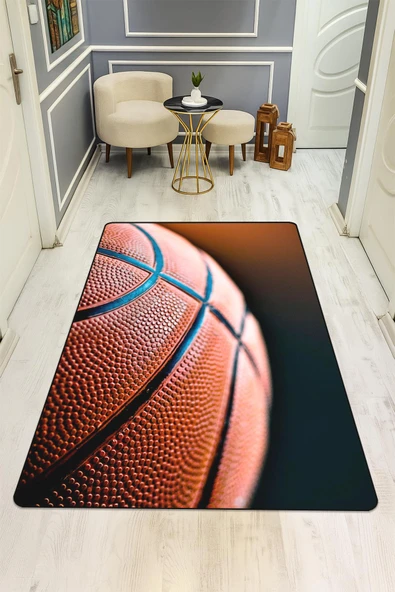 Parlak Kadife Kumaş Dijital Baskı Dot Kaymaz Tabanlı Çocuk ve Genç Odası Halısı H0660 RENKLİ 180 X 280 - Resim 2