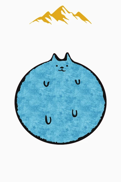 Kedi Desenli Yuvarlak Dijital Baskı Kaymaz Tabanlı Halı H0395 Renkli 100 X 100 - Resim 3