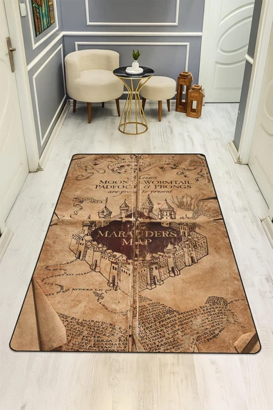 Parlak Kadife Kumaş Dijital Baskı Dot Kaymaz Tabanlı Çocuk ve Genç Odası Halısı H1037 RENKLİ 200 X 300 - Resim 2