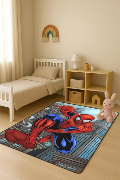 Parlak Kadife Kumaş Dijital Baskı Dot Kaymaz Tabanlı Çocuk ve Genç Odası Halısı H1015 RENKLİ 100 X 200 ürün görseli