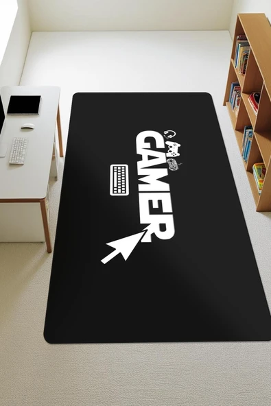 Parlak Kadife Kumaş Dijital Baskı Dot Kaymaz Tabanlı Çocuk ve Genç Odası Halısı H0511 RENKLİ 80 X 300 ürün görseli