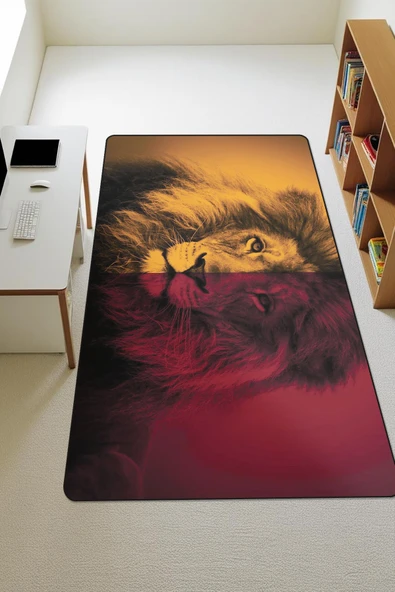 Parlak Kadife Kumaş Dijital Baskı Dot Kaymaz Tabanlı Çocuk ve Genç Odası Halısı H0707 RENKLİ 160 X 230 ürün görseli