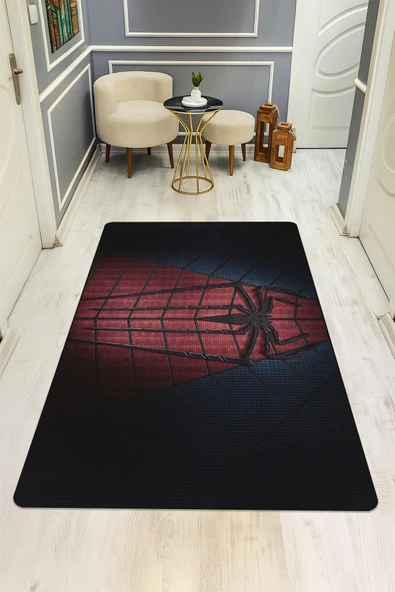 Parlak Kadife Kumaş Dijital Baskı Dot Kaymaz Tabanlı Çocuk ve Genç Odası Halısı H1108 RENKLİ 80 X 150 - Resim 2