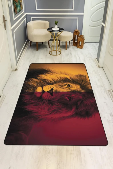 Parlak Kadife Kumaş Dijital Baskı Dot Kaymaz Tabanlı Çocuk ve Genç Odası Halısı H0707 RENKLİ 180 X 280 - Resim 2