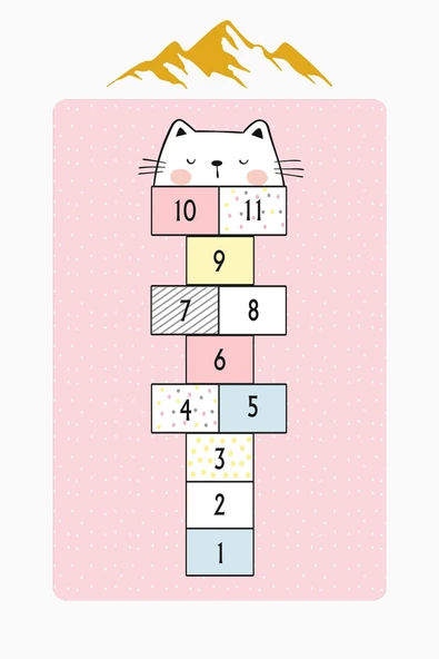 Parlak Kadife Kumaş Dijital Baskı Dot Kaymaz Tabanlı Çocuk ve Genç Odası Halısı H0752 RENKLİ 120 X 180 - Resim 3