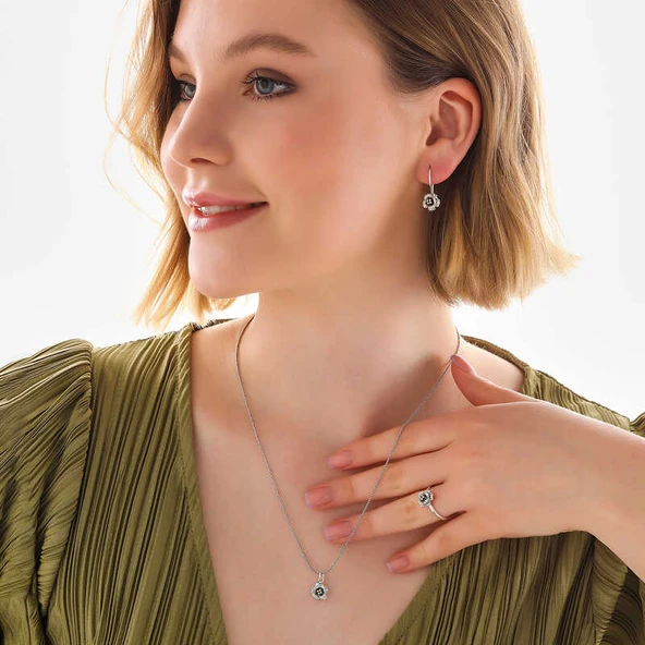 Gümüş Gül Kadın Set - Resim 2