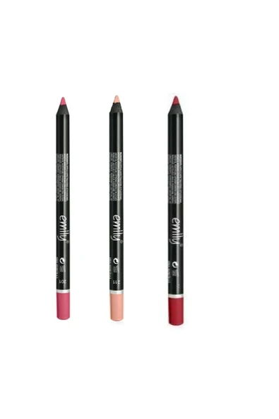 EMILY EMİLY 3'LÜ DUDAK KALEMİ NO: 201-211-225 ürün görseli 1