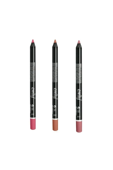 EMILY 3'LÜ DUDAK KALEMİ NO: 201-203-217 ürün görseli