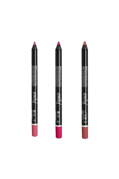 EMILY 3'lü Dudak Kalemi No: 201-206-226 ürün görseli