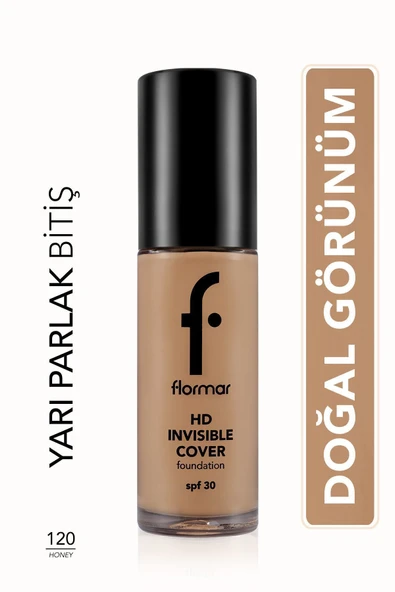 FLORMAR Fondöten Invisible Cover Hd Foundation No: 110 ürün görseli 1