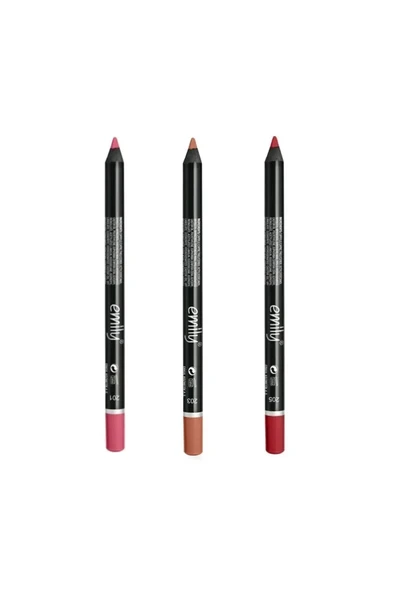 GOLDEN ROSE Emily Dudak Kalemi 3'lü No:201-203-205 ürün görseli