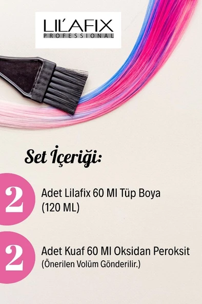 Lilafix 2+2 Saç Boyası ve Oksidanlı Avantajlı Set - 912 Ultra Açıcı Sarı - Resim 3