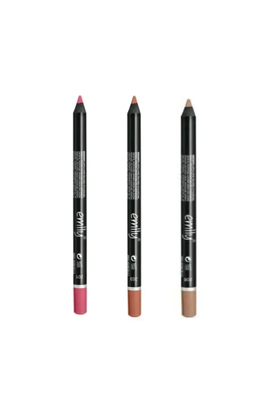 EMILY EMİLY 3'LÜ DUDAK KALEMİ NO: 201-203-208 ürün görseli