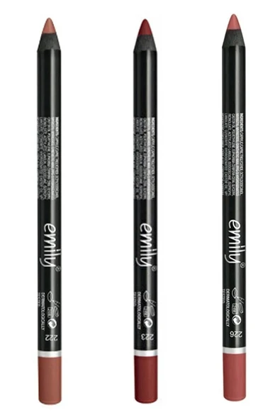EMILY M&RO Dudak Kalemi 3 'lü No:222-223-226 ürün görseli