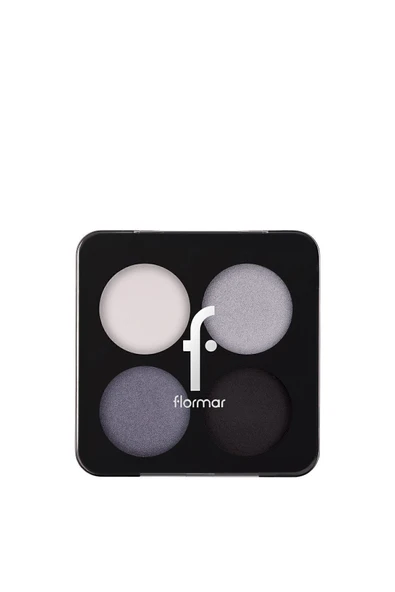 FLORMAR Mat & Işıltılı Far Paleti - Color Eyeshadow Palette - 002 Black Dust- 8682536051163 - Resim 2