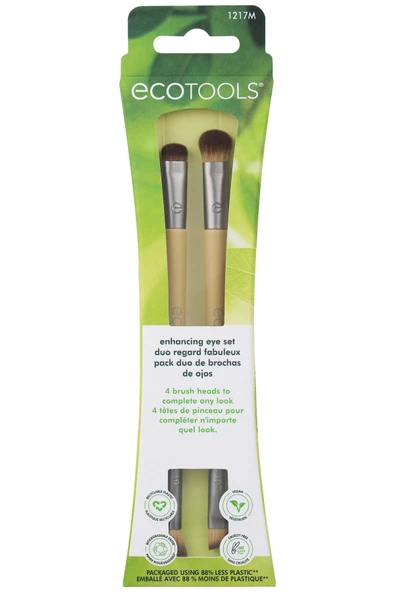 ECOTOOLS Eye Enhancing Duo Brush 2li Göz Fırçası Ec-1217 ürün görseli